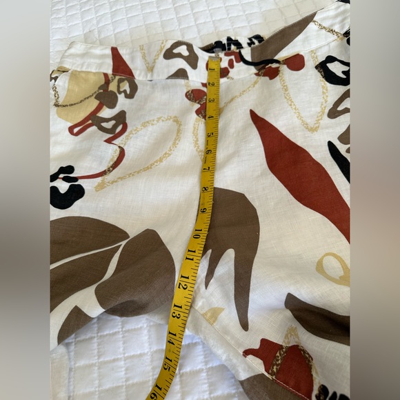 Tahari Linen cropped linen pants, size large - Picture 9 of 12